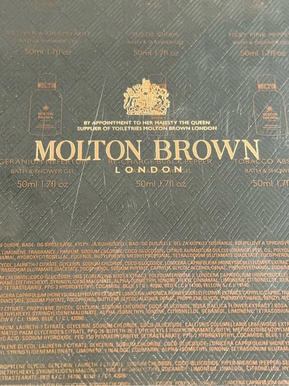 NWT Molton Brown London Bath & Shower Gel Collection Gift Set NEW